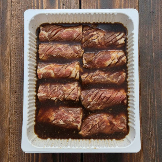 돼지로운 양념 목살 돼지갈비 10인분 4.2kg 대용량 단체 행사용 식당 납품용, 1개