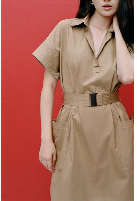 ZARA 자라 벨트 디테일 셔츠 원피스 8767/238