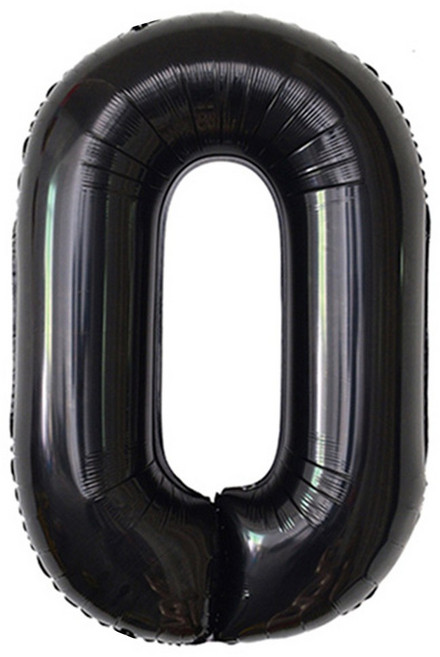 이벤트홀릭 초대형 숫자풍선 40인치 100cm, 1개, 블랙 0
