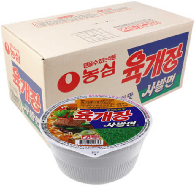 농심 육개장 사발면 86g, 24개