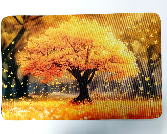 다알리아 엄마선물 돈 들어오는 소리가 들리는 골드 규조토 발매트, 나비 돈나무