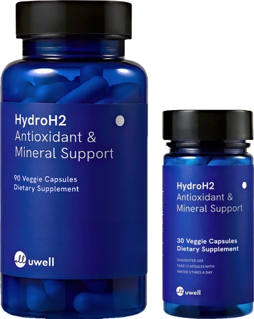 유웰하이드로H2 수소영양제/uwell HydroH2/티파니영양제/활성산소제거/숙취에좋은/미네랄영양제 90캡슐(큰병) + 30캡슐(휴대용)[원산지:미국], 120정, 1개 - 쿠팡