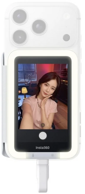 Insta360 Snap - 4K 셀카 모니터(라이트 포함) 셀카Vlog용 마그넷식 셀카 - 쿠팡
