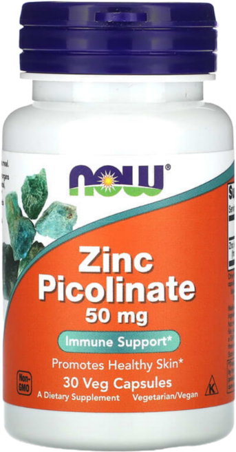 나우푸드 아연 피콜리네이트 50mg 30캡슐, 1개, 30정