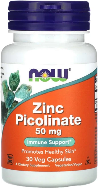 나우푸드 아연 피콜리네이트 50mg 30캡슐, 1개, 30정 - 쿠팡