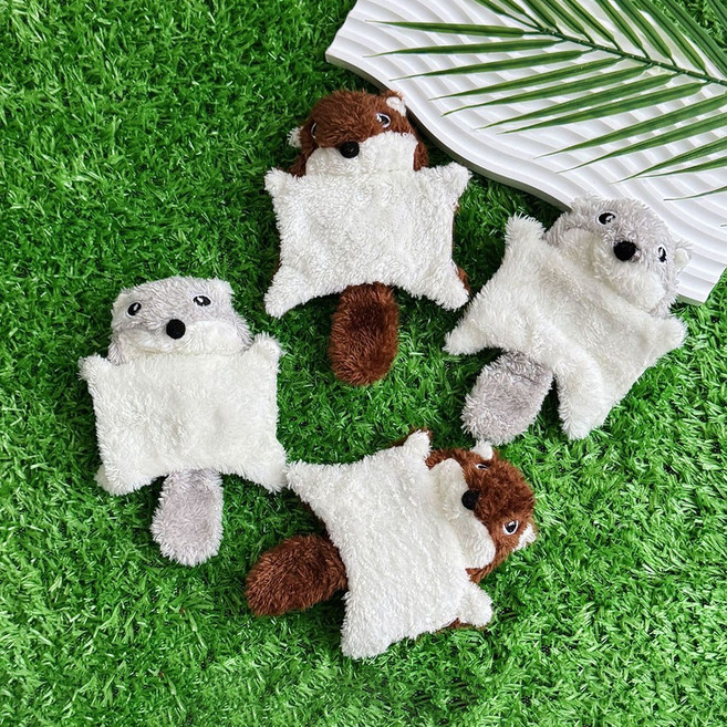 크레용펫 날다람쥐 바스락 인형 2종, 1개, 바스락 날다람쥐 브라운