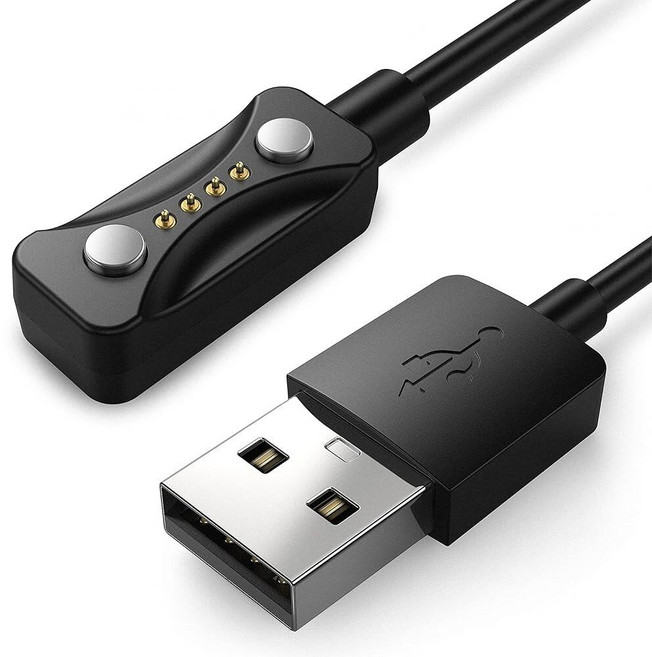 자기 충전기 폴라 페이서 프로 이그나이트 3 그릿 X2 반티지 V3 M3 스마트워치 호환 1미터 USB-A USA