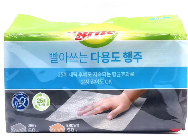 스카치브라이트 빨아쓰는 다용도 행주 겸 청소포 100매, 1개