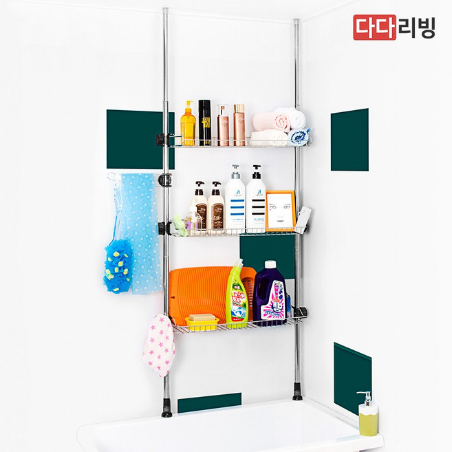 다다리빙 기둥식 욕조위 선반 600, 1개