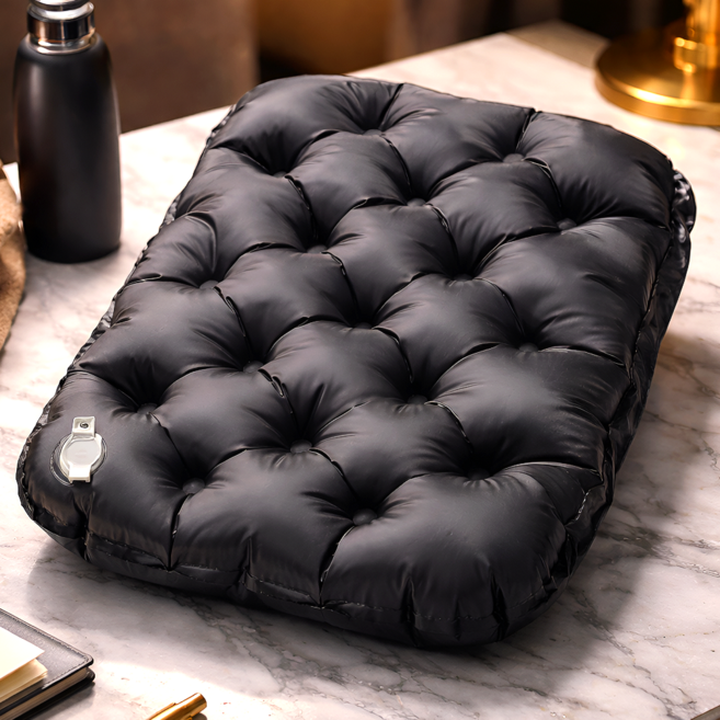 르오망 에어 방석 휴대용 초경량 비행기 등산 야외활동, 블랙(일반형)