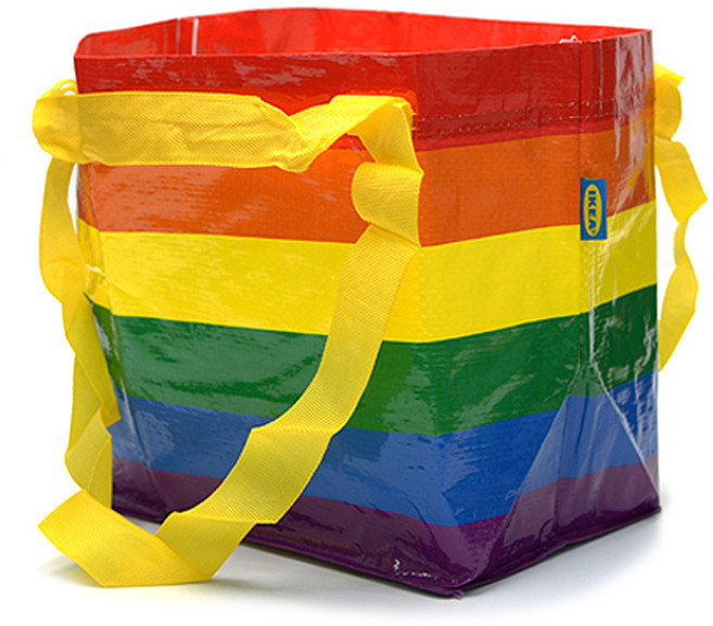 이케아 이케아 스토르스톰마 멀티컬러 방수 보조 가방 13L, 1개, 멀티