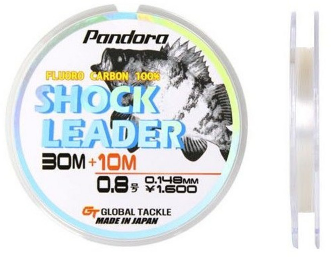 아미고 트리플 카본 쇼크리더 60M 바다 목줄 민물 원줄 후로로 플로로 0.8호, 클리어