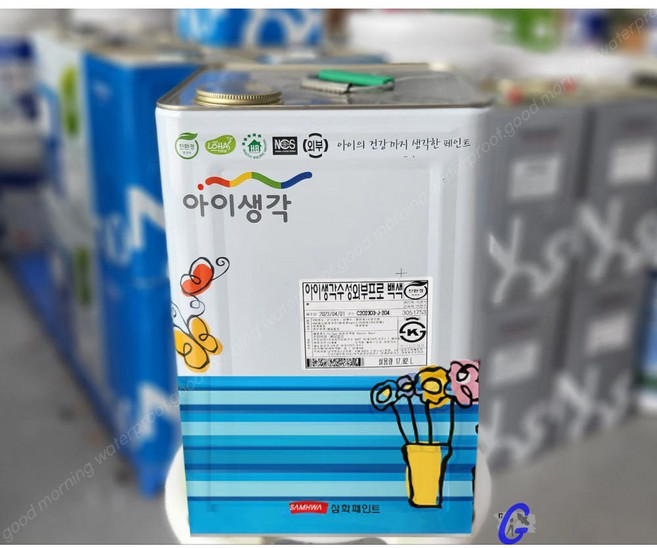 삼화페인트 아이생각 외부프로, 1개, 18L, 화이트