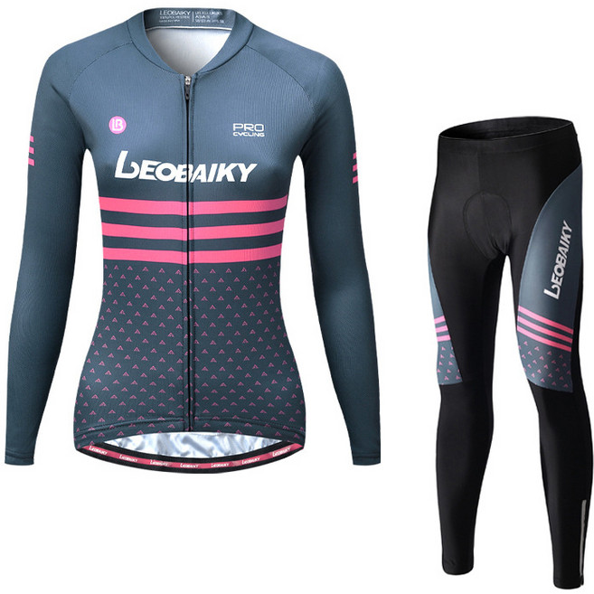바이크랩 여성용 자전거의류 라이딩복 긴팔 상하의 세트 LBFL19-03