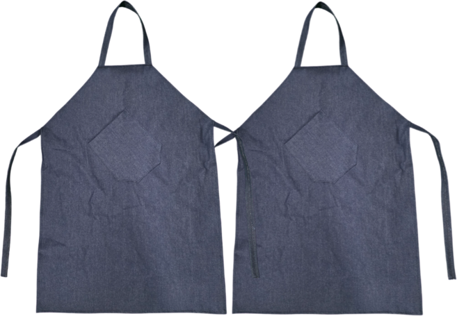 청앞치마(국산) 용접용 정비 도장 도색 건설등 작업앞치마, 청색, 2개