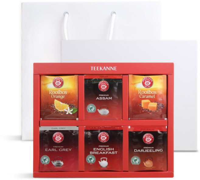 티칸네 홍차&루이보스 아쌈 다즐링 얼그레이 잉글리쉬 블랙퍼스트 6종 30T 세트, 30개, 30개입