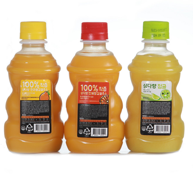 제주 삼다향 감귤주스 (한라봉3 천혜향3 청귤3), 18개, 320ml