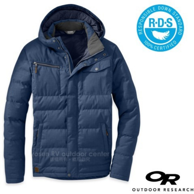 Outdoor Research 男款軍裝連帽羽絨外套 FP700