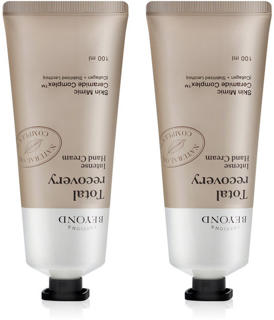 비욘드 비욘드 토탈 리커버리 인텐스 핸드크림 100ml 2개 고보습 선물 beyond 여성 남자 친구 선물, 비욘드 토탈 리커버리 인텐스 대용량 핸드크림 100ml