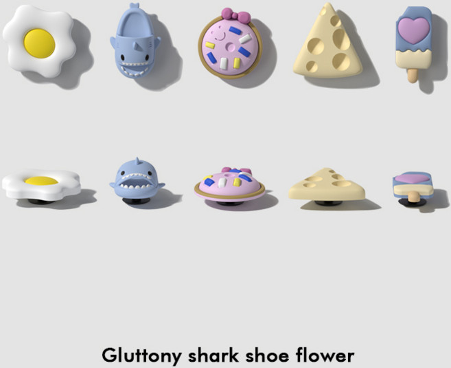 【洞洞鞋鞋扣配飾】洞洞鞋diy配飾鞋花可愛卡通滴塑鞋扣裝飾扣手工拖鞋卡扣配件