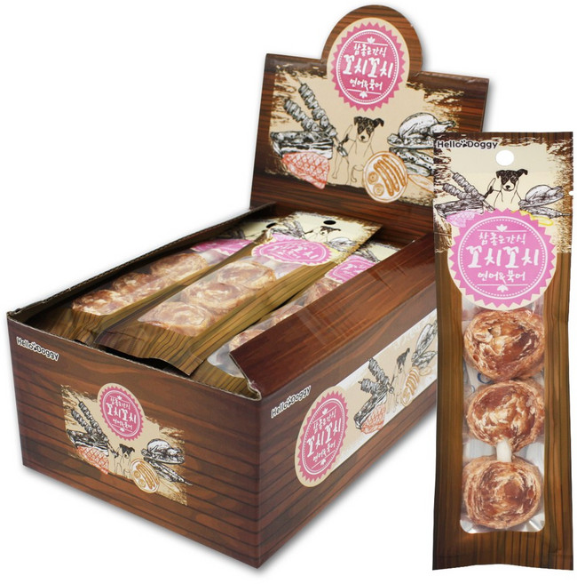 참좋은간식 꼬치꼬치 20p (1박스상품), 혼합맛(연어/북어), 500g, 1세트