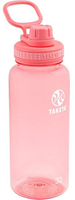 Takeya타케야 40온스 트라이탄 플라스틱 스포츠 물병 주둥이 뚜껑 프리미엄 품질 BPA 무료 식품 등급 재료 블랙, 1개