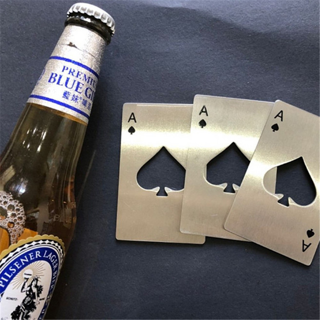 신용카드 오프너 맥주 병따개 스틸 오픈 뚜껑 휴대용, 1개