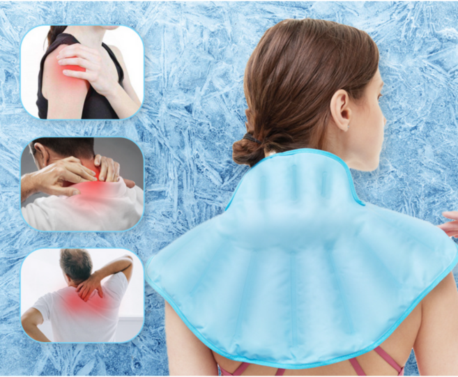 목 어깨 냉찜질팩 얼음찜질 아이싱 아이스 찜질팩 얼음밴드 고정 밴드, 1개