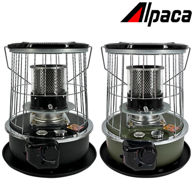 [KC인증] 알파카 캠핑난로 심지식 석유히터 TS-88S 콤팩트, 블랙, 1개