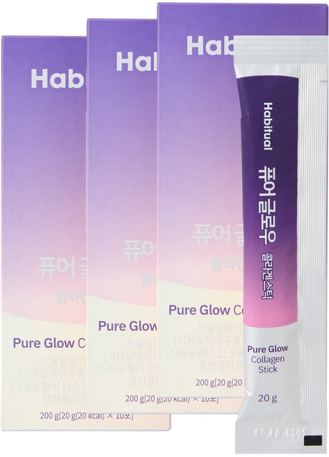 와이즐리 퓨어글로우 뮤신 콜라겐 키위맛 젤리 스틱, 200g, 3박스 - 쿠팡