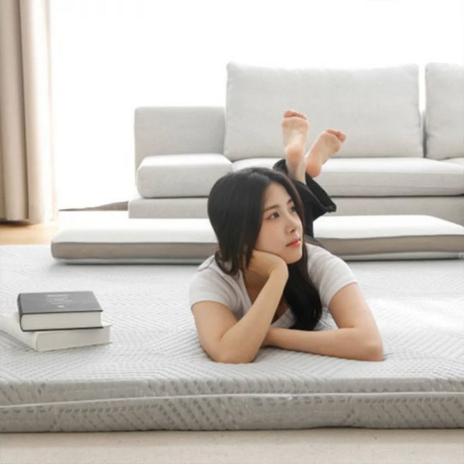 롱코 단밤 메모리폼 토퍼 매트리스 라지싱글 LS, 라지 킹(LK) 그레이