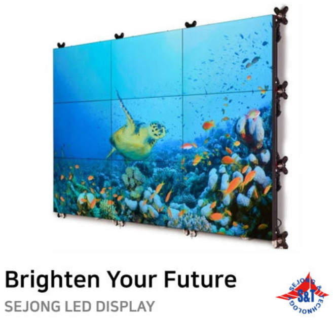 P2.5 320인치 대형 LED 디스플레이 전광판 (미디어월 스크린 Screen)(설치 포함), 1개, 기타색