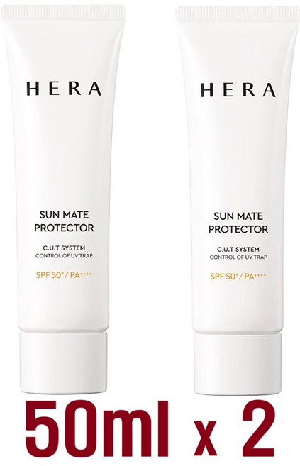 헤라 선 메이트 프로텍터 선크림 (톤업 선크림 베이스겸용 선케어 선크림), 2개, 50ml