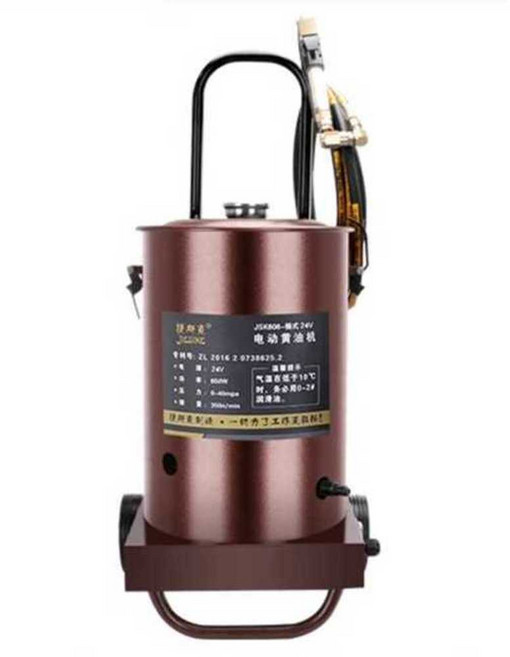 구리스건 자동 호스릴 풀러 펌프 에어건, 1개, 10.브러시리스이동식통형24V+10m호스