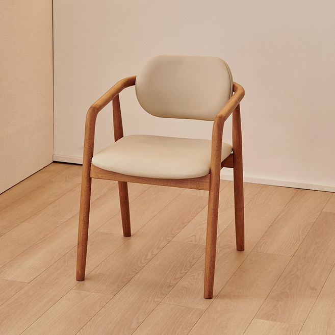 동서가구 로사 PU 원목 식탁 의자 DF927578, 내추럴