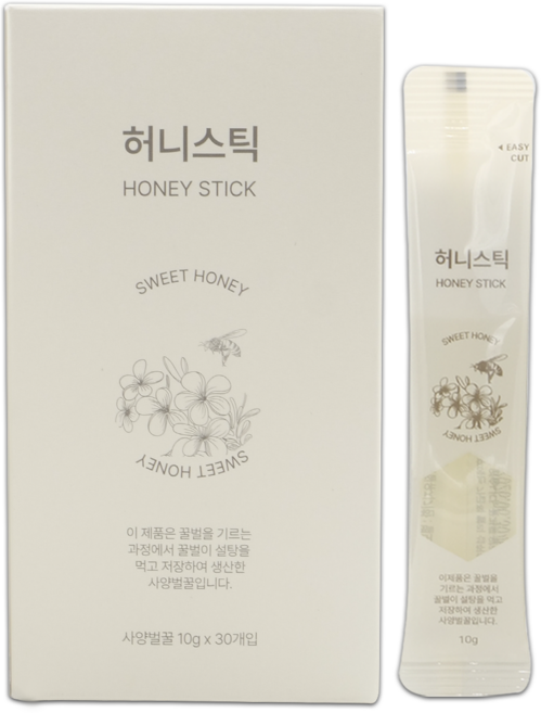 비즈랩 사양 벌꿀 허니 스틱 꿀스틱 스틱꿀, 30개, 10g