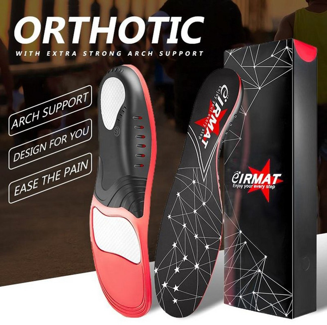 쿠션깔창 충격흡수 고탄성 아치 기능성 안전화 등산화 운동화 ORTHOIC 인솔, 1개
