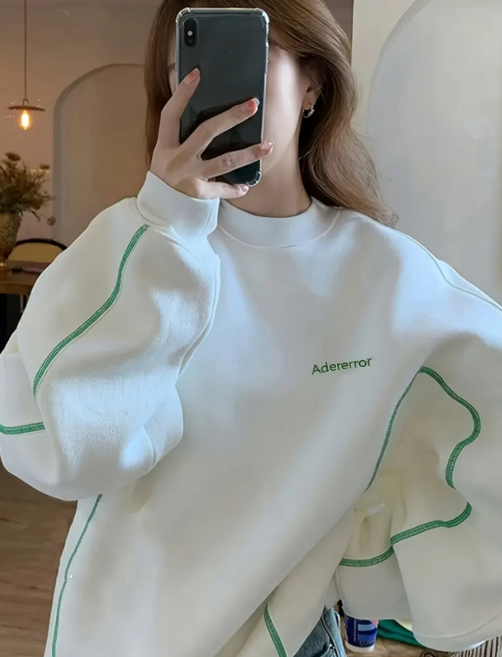 남녀공용 가을 겨울 포근한 기모 캐주얼 롱슬리브 맨투맨 오버핏 크루넥 스웨트셔츠