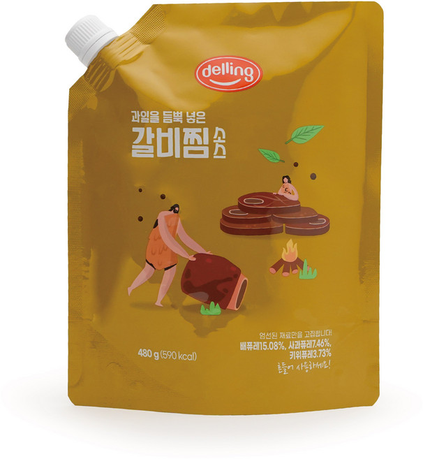 [델링] 갈비찜 소스, 1개, 480g