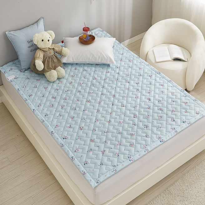 한일의료기 캐치티니핑 2in1 카본탄소매트 전기요 HI-2025D, 패드핏 사뿐핑 블루, 퀸(150 x 200 cm)