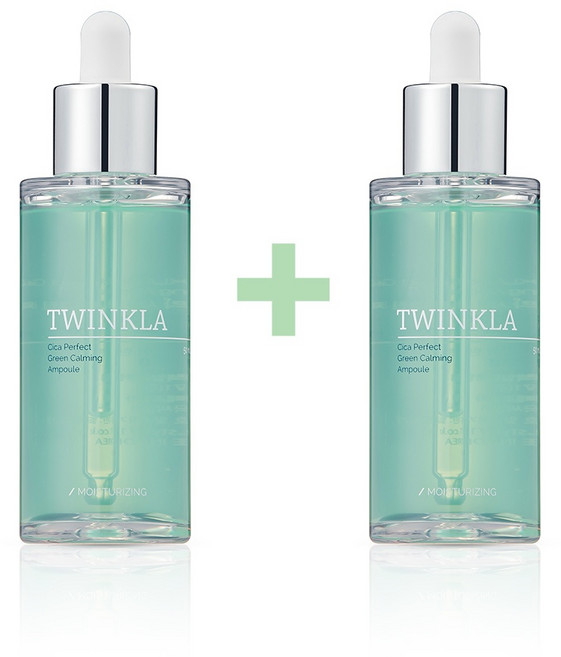 트윙클라 시카 퍼펙트 그린 카밍 앰플, 2개, 50ml