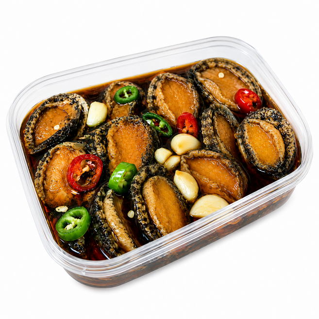 [리초이샵] 완도산 활전복 전복장 삶아 숙성 밥도둑 프리미엄 전복장 1kg 2kg, 1개