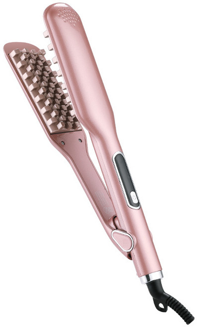 위금두 스마트 와플 아이롱 웨이브 헤어 볼륨 고데기 H127, 로즈 골드