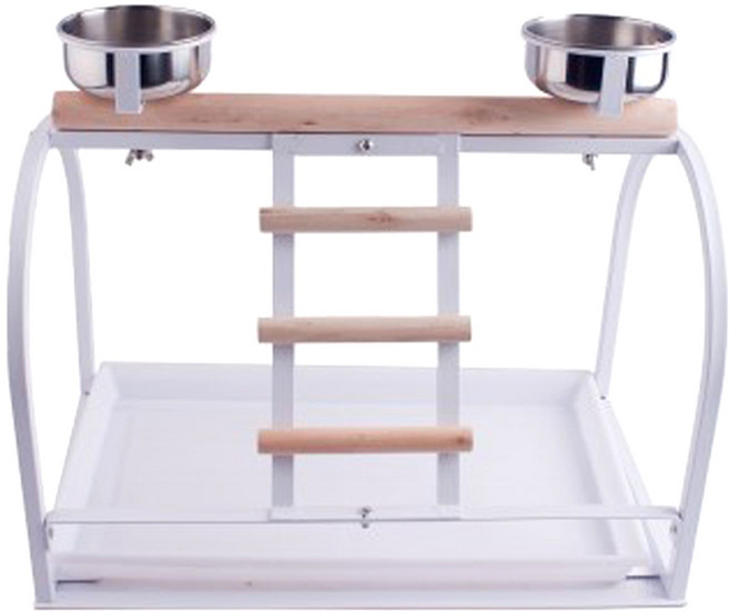 애니몰파크 화이트 노멀 사다리 앵무새 놀이터, 1개