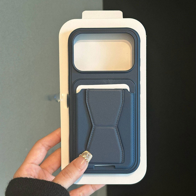 besteffie 적용모델 아이폰 17 케이스 카드 수납 가죽 케이스 핸드폰 거치 기능 심플 스타일 보호 커버 K37