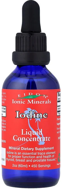 Eidon Ionic Minerals 요오드 액상 농축물 60ml(2oz) EID-00031, 1개, 60ml - 쿠팡