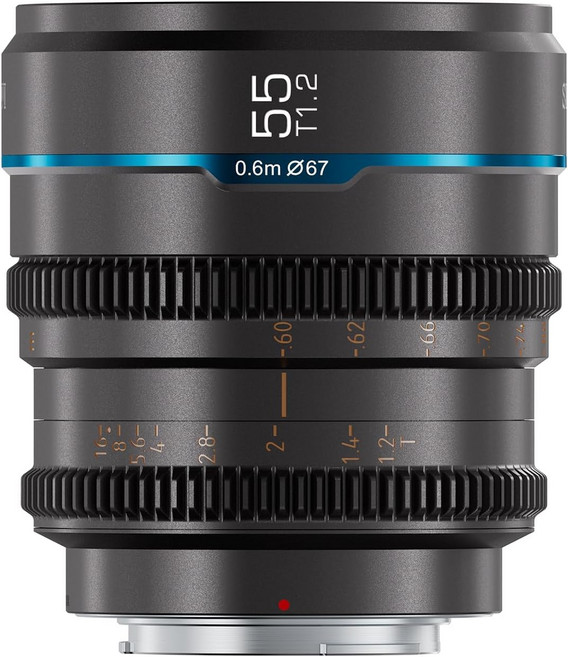 SIRUI Night Walker 55mm T1.2 (MS55L-G L 시네 렌즈 대구경 수동 포커스 렌즈 마운트
