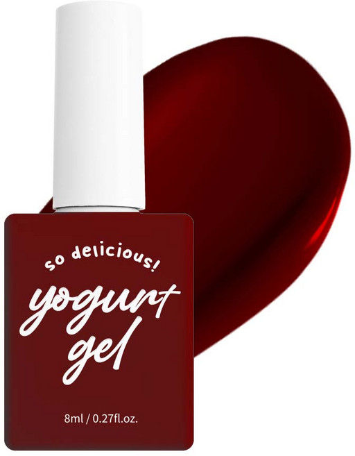 요거트젤 컬러젤네일 그로서리 젤폴리쉬 매니큐어, 39번 딥 버건디, 8ml, 1개