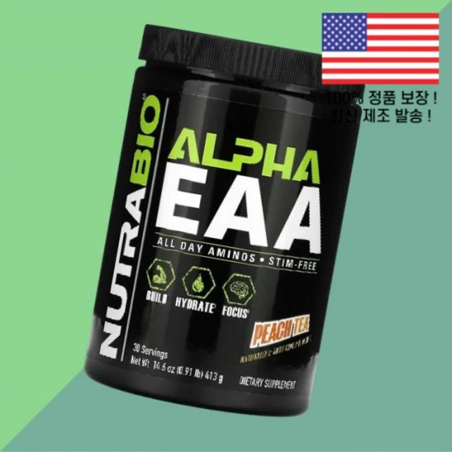 뉴트라바이오 알파 EAA 아미노산 복숭아 피치 차 0.91파운드 413g NutraBio Alpha Peach Tea 0.91lb, 뉴트라바이오 알파 EAA 아미노산 복숭아 피치 차 0., 1개 - 쿠팡