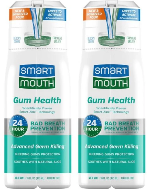가글 구강청결 마우스워시 구취제거 스마트마우스 잇몸 건강 아연 활성화 브레스 린스 16온스 2개, 가글 구강청결 마우스워시 구취제거 스마트마우스 잇몸 건 - 쿠팡